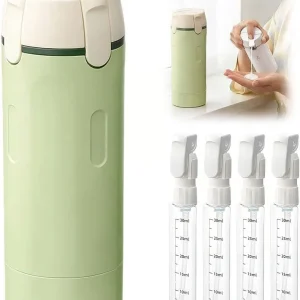 🧴4-i-1 Hervullbara Reseflaschar – Perfekt för Resor & Semester✨Läckningsskyddad, Kompakt & 4-i-1 Förvaring!