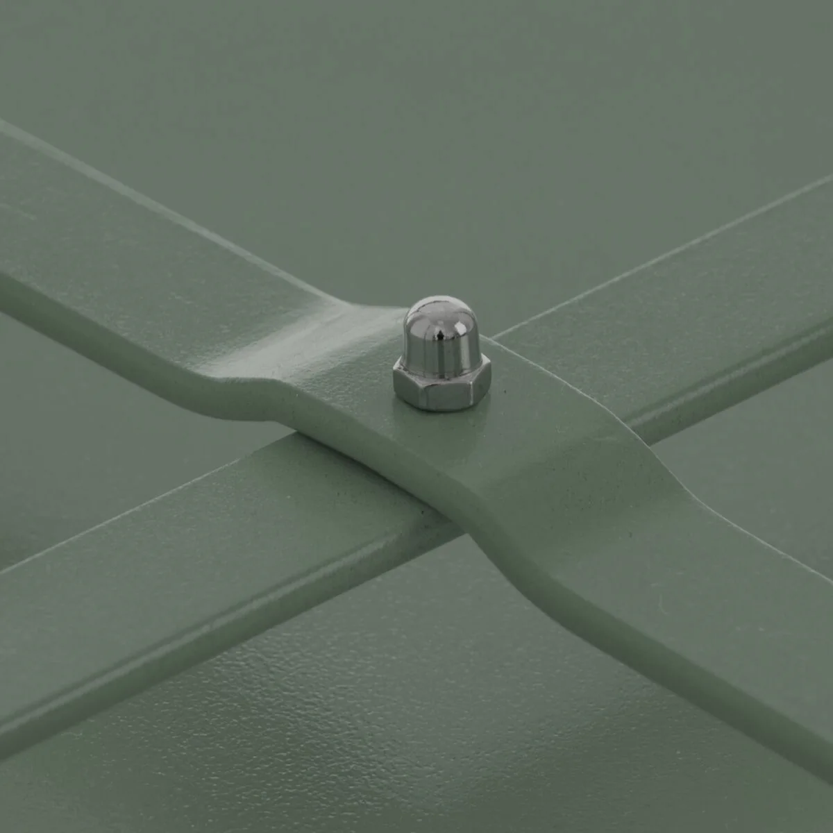 Sidobord Marzia Green Steel 60 x 60 x 42 cm - Bild 4