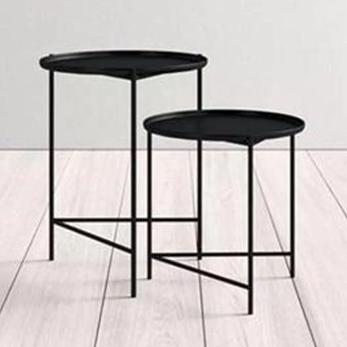 Set med 2 bord Alexandra House Living Black - Bild 2