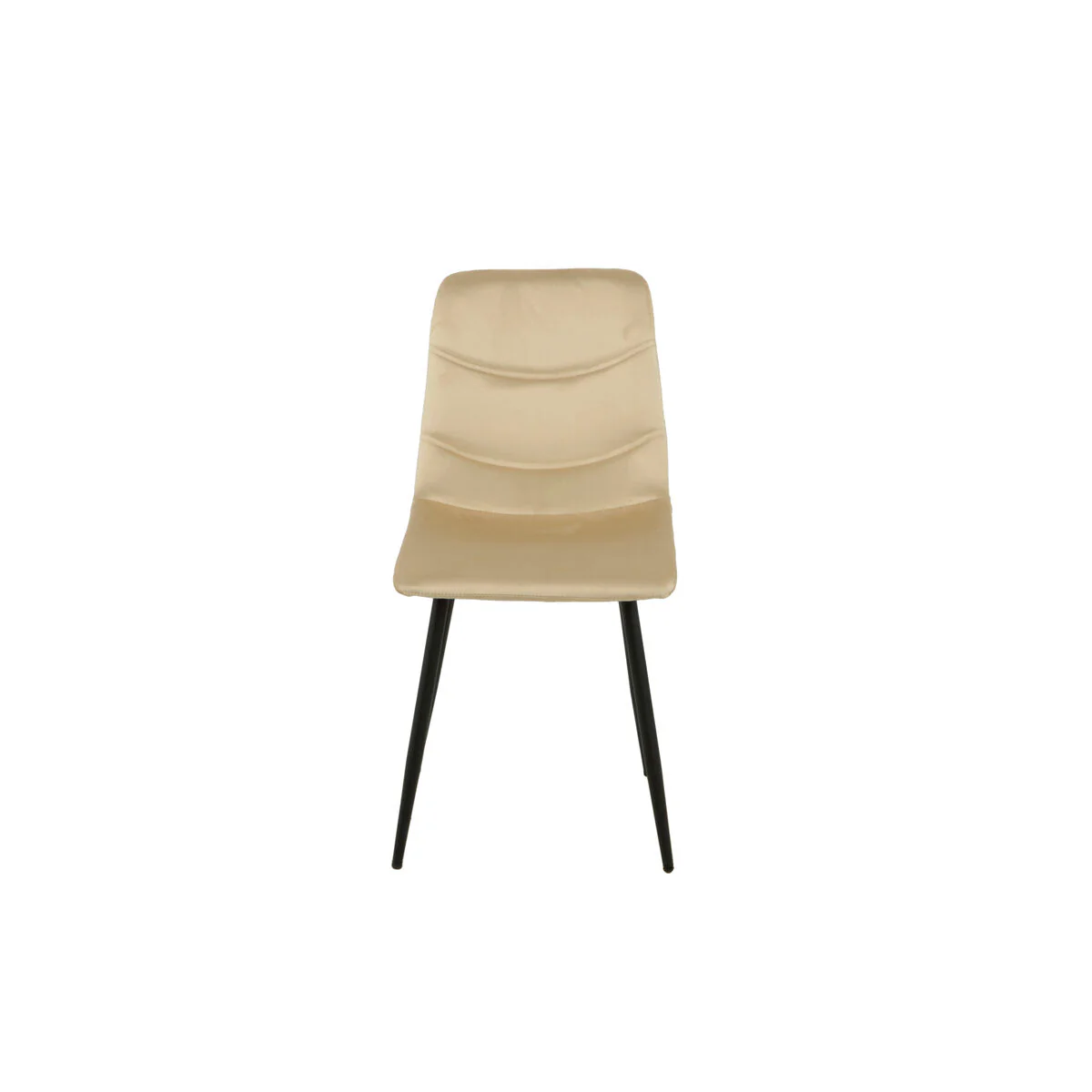 Chair Romimex Beige Velvet Metal 45 x 89 x 55 cm - Bild 6