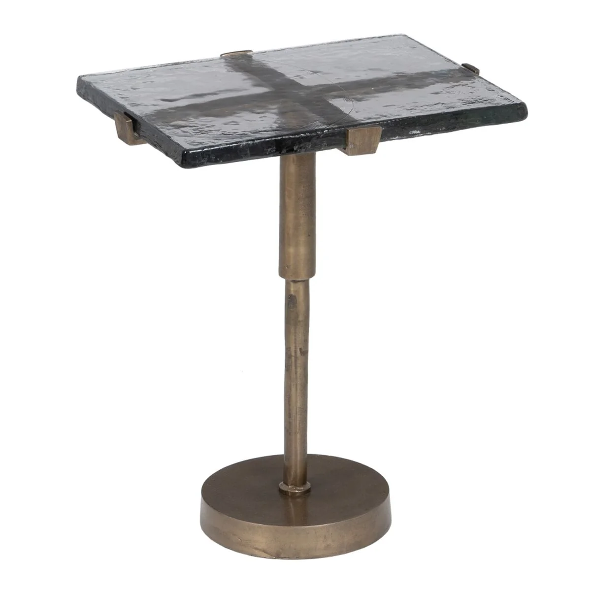 Sidobord 41 x 31,5 x 49 cm Crystal Golden Metal - Bild 8
