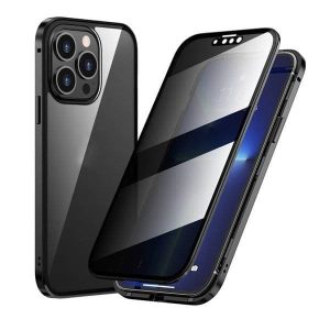 ✨ SISTA DAGENS REA 50% RABATT ✨Magnetiskt iPhone-skal med sekretessglas och metallram