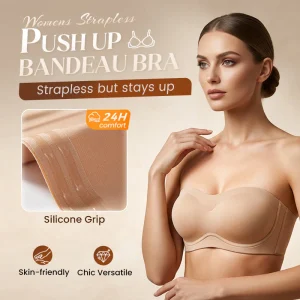Bärfri push-up-bh – 360° halkskydd, utan bygel och andningsbar. 🛡️✨