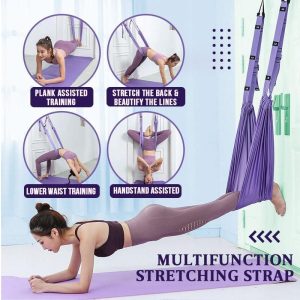 🔥50 % rabatt så länge lagret räcker!🎉 Förbättrat Yogastretchband – Förbättrat Grepp, Stark Elasticitet & Bärbar 📦