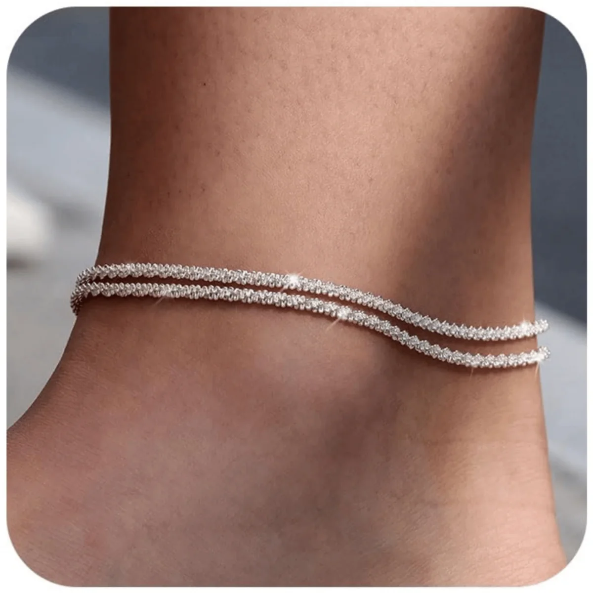🥰Vackert skiktat vattentätt ankelarmband för - Bild 4