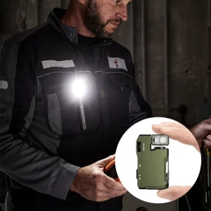 Mini bärbar ficklampa med roterande huvud