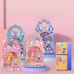 🧲50% RABATT STORREA!✨Magnetiska Kläddockor för Barn - 25 Utbytbara Klädesplagg med Pedagogiskt Design för Kreativ Lek👗🎨