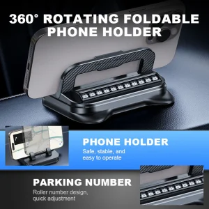 360° Roterbar Hopfällbar Mobilhållare