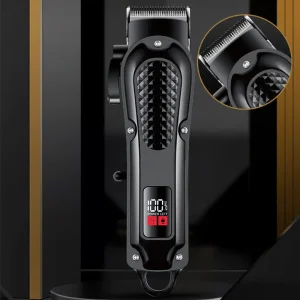 💇50% RABATT📣Hållbar & Vass Elektrisk Hårtrimmer Set – Självslipande Blad, Tyst Borstlös Motor & Smart Displayskärm✂️