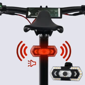 Trådlös baklampa med blinkers för cykel