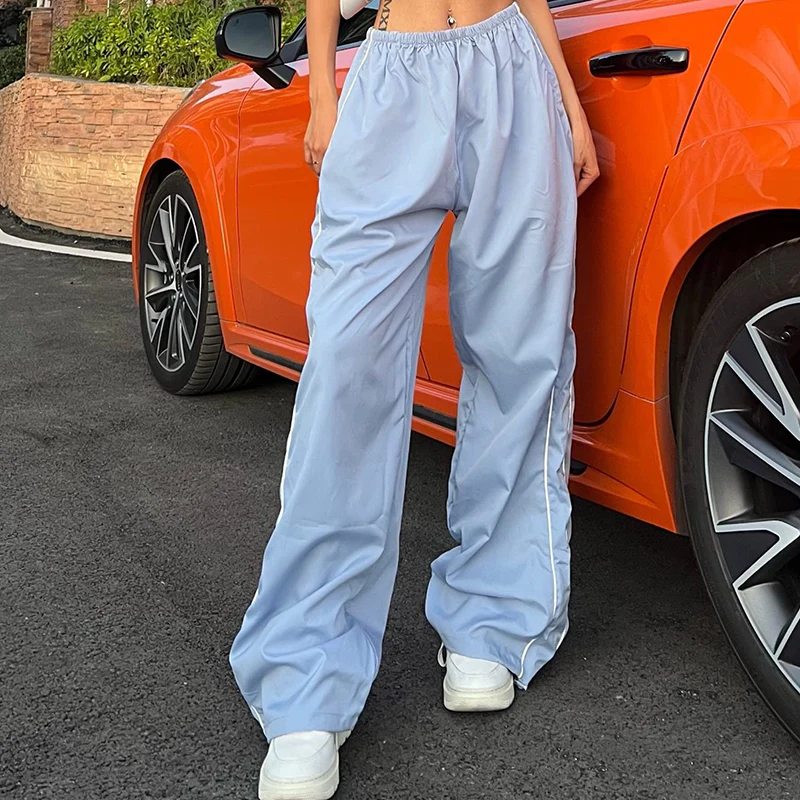 Vida byxor med sidodragsko – mjukt & andningsbart, avslappnad passform 👖🌸 - Bild 7